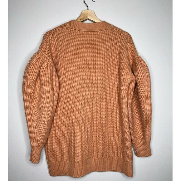 Ulla Johnson Tillie V-Neck Oversized Cardigan Sedona/Orange Size Medium - Picture 8 of 9